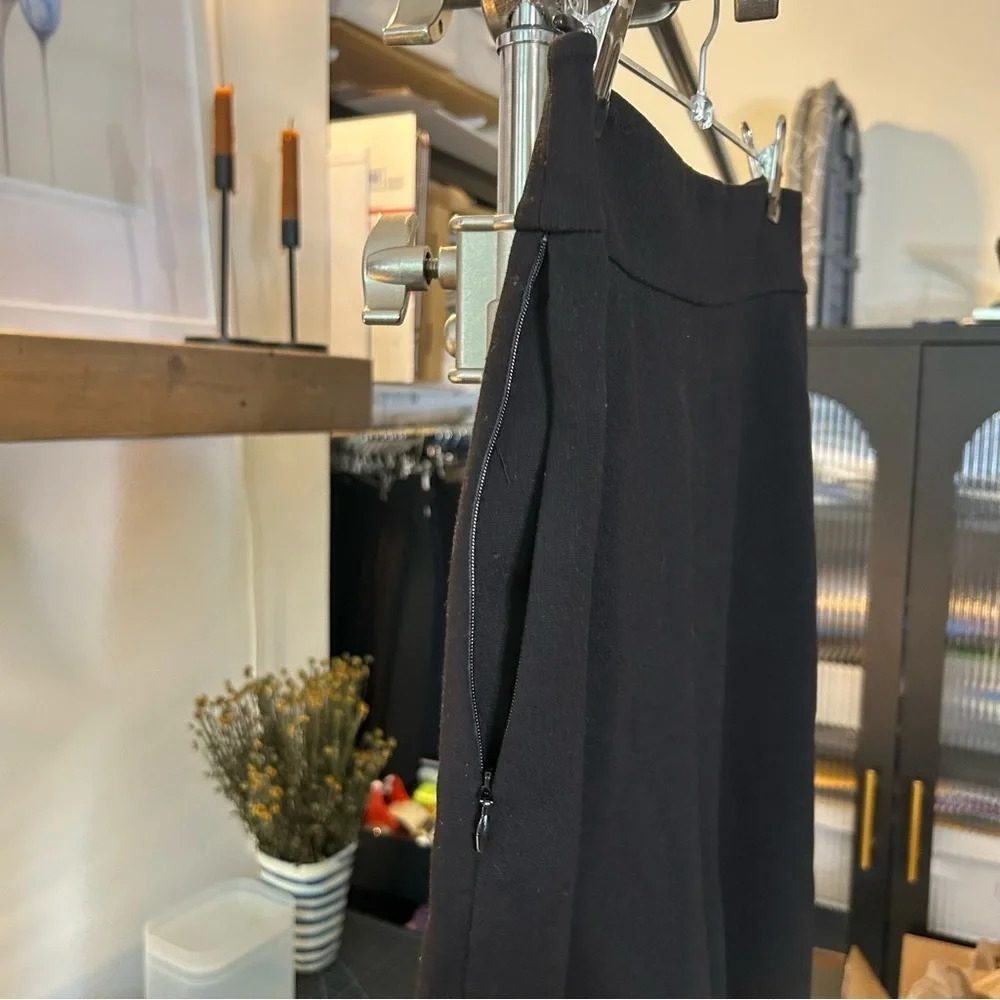 Tibi High Waisted Wide Legged Cropped Slacks - Picture 5 of 10